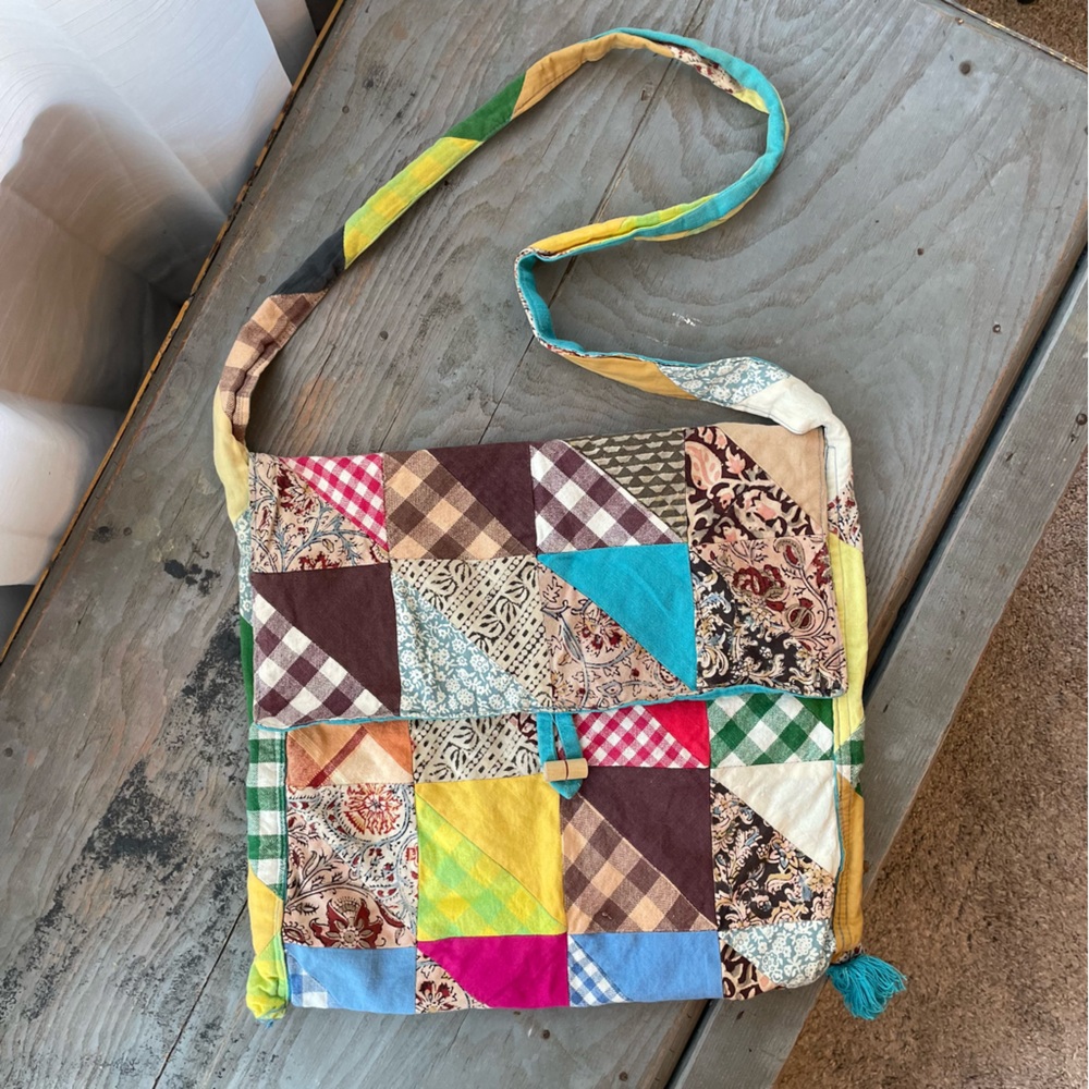 Boho Crossbody Patchwork Bag Purse - image 1